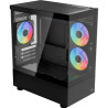 Case aerocool viewport mini v2 argb mini tower 2x vetro temperato