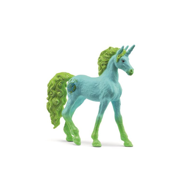 Schleich bayala unicorno da collezione terra blu/verde [70795]