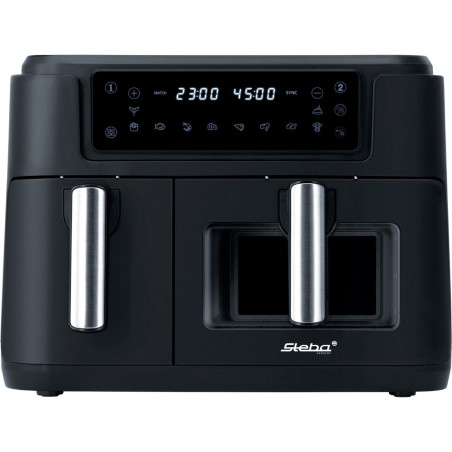 Friggitrice ad aria steba hf 9500 duo 2400w 6l nero [269500]