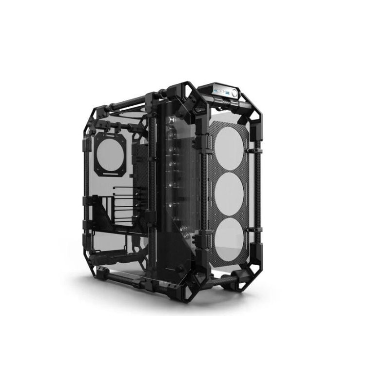 Case alphacool apex pro skeleton midi-tower atx carbonio/nero
