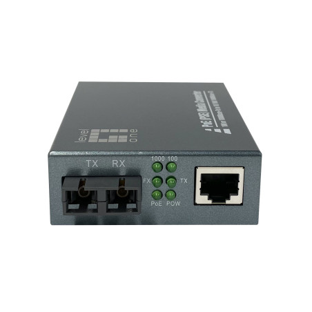 Convertitore multimediale levelone gvt-2013 rj45 to sc gigabit