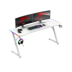 Scrivania da gioco huzaro hero 4.8 rgb piedini regolabili 160x60cm