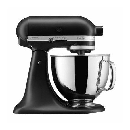 Robot da cucina kitchenaid 5ksm125ebm artisan 4.8l 300w nero [5ksm125ebm]