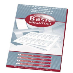 Etichette autoadesive megastar 70x36mm 24 etichette per foglio 100