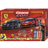 Carrera go ferrari power racing slot car set 1/43 multicolore [20062575]