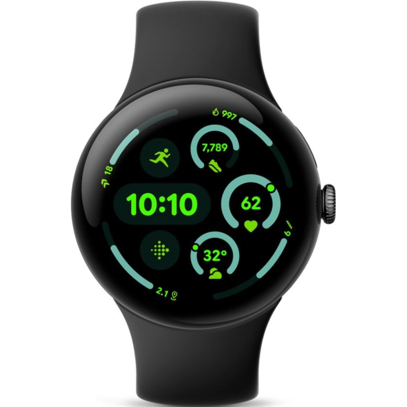Smartwatch google pixel watch 3 wifi 45mm 1.8"nero [ga05785-de]