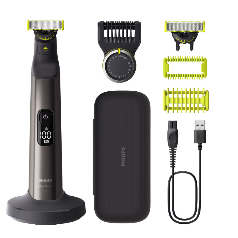 Regolabarba philips oneblade pro 360 100-240v cromo [qp6652/61]