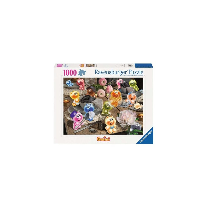 Puzzle ravensburger gelini apparecchia tavola multicolore 1000pz