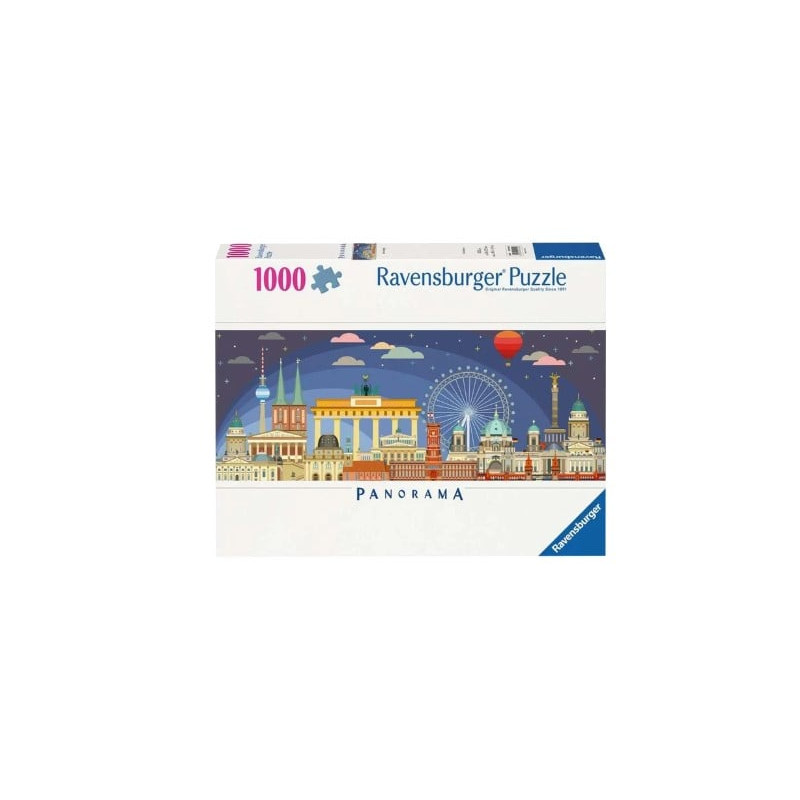 Puzzle ravensburger panorama notte a berlino multicolore 1000pz [12000449]