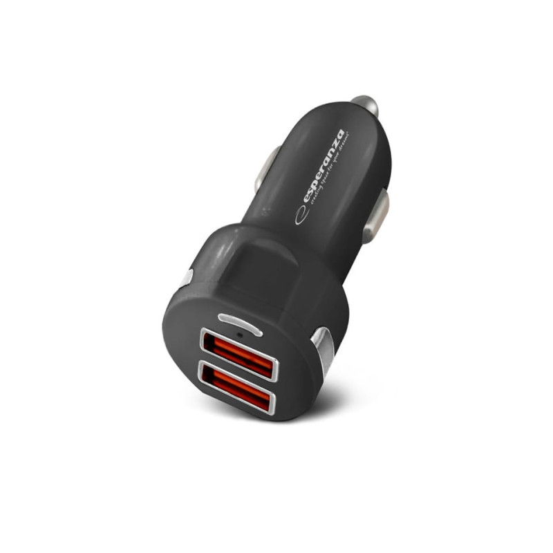 Alimentatore da auto esperanza ezc110k 2xusb-a 36w nero [ezc110k]