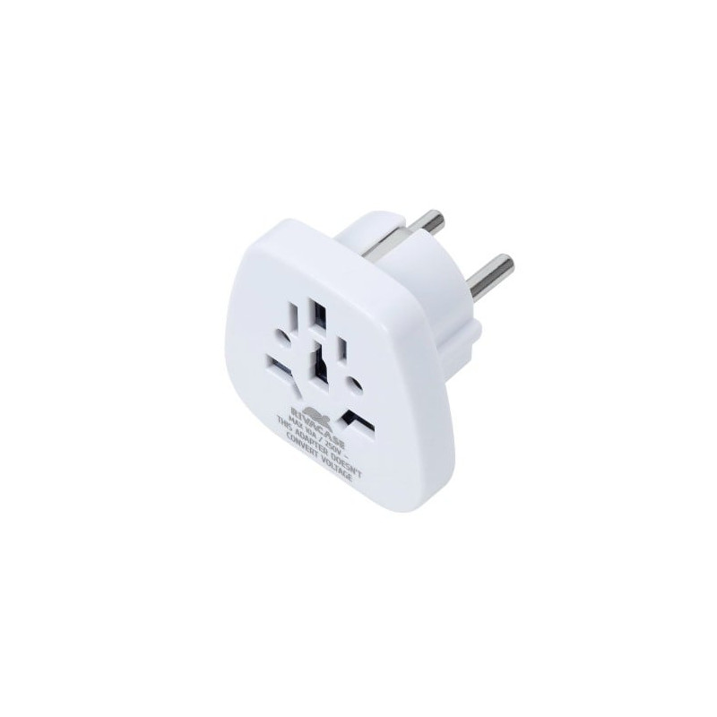 Adattatore da viaggio riva case ps4100 w00 tipo c/g bianco [ps4100]