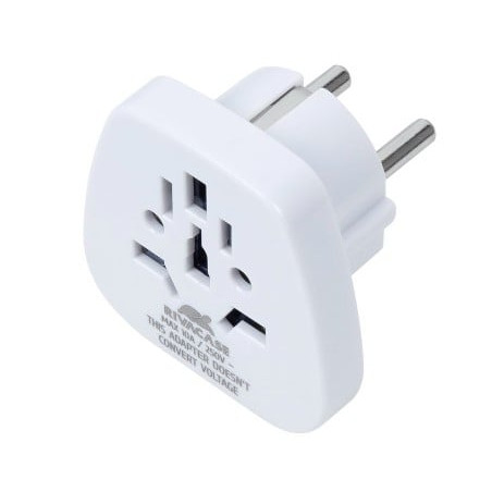 Adattatore da viaggio riva case ps4100 w00 tipo c/g bianco [ps4100]