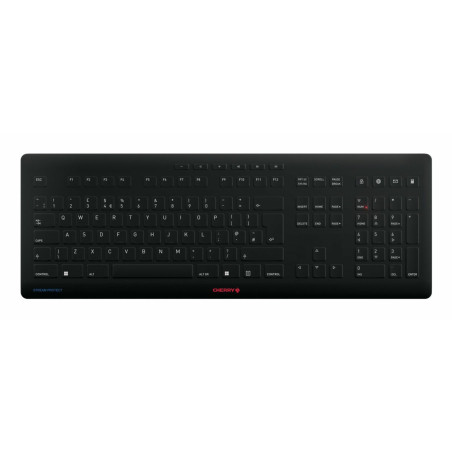 Tastiera cherry stream protect qwerty wireless nero [jk-8552gb-2]