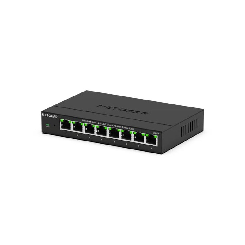 Switch netgear ms308 non gestito 8 porte gigabit ethernet 10/100/1000