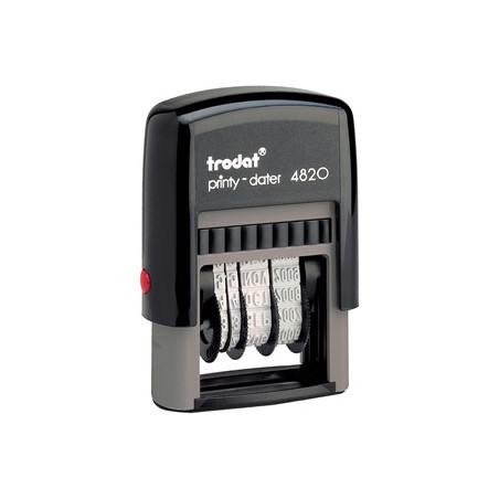 Timbro autoinchiostrante trodat printy 4820 4mm 27x4mm nero [74008]