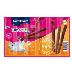 Snack per gatti vitakraft stick tacchino/agnello 6pz 36g
