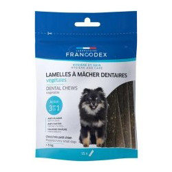 Snack per cani francodex dental strips s 114g 15pz