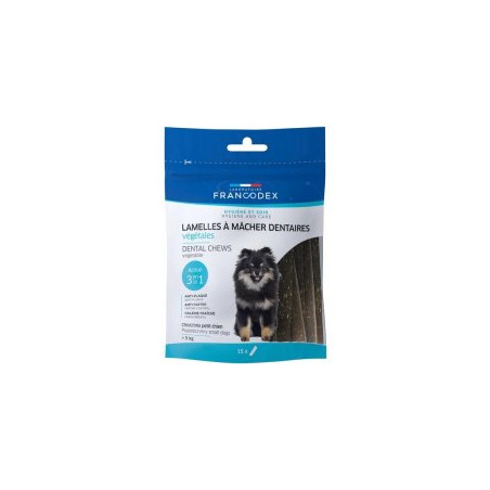 Snack per cani francodex dental strips s 114g 15pz
