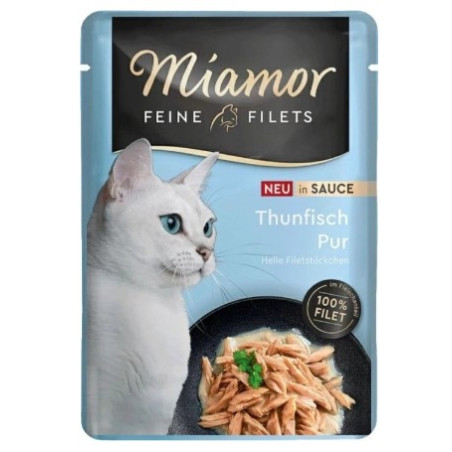 Cibo umido per gatti miamor fine filets tonno in salsa 100g
