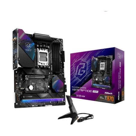 Scheda madre amd asrock x870 riptide wifi am5 atx 4x ddr5 nero [90-mxbpp0-a0uayz]