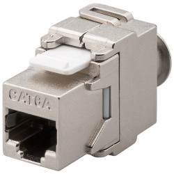 Frutto keystone techly rj45 cat.6a stp senza utensili