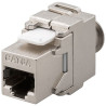 frutto keystone techly rj45 cat.6a stp senza utensili