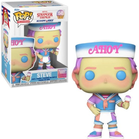 Funko pop! television stranger things no.1545 scoops ahoy steve 9cm