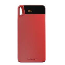 Power bank cygnett boost 10k usb-a 15w rosso [cy4749pbche]