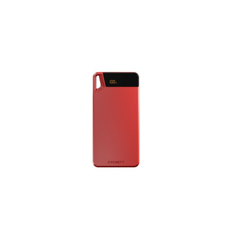 Power bank cygnett boost 10k usb-a 15w rosso [cy4749pbche]
