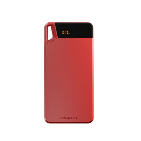 Power bank cygnett boost 10k usb-a 15w rosso [cy4749pbche]