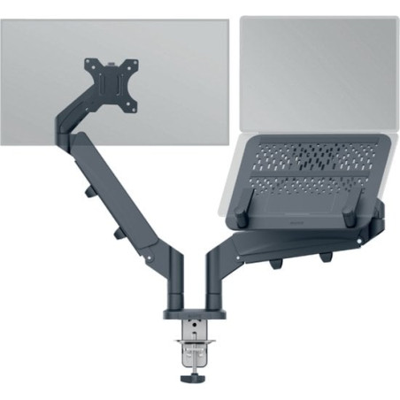 Braccio leitz per monitor/laptop grigio scuro [65380089]