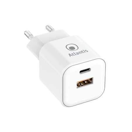 Alimentatore da rete atlantis p008-pd35gn-2u usb-a/c