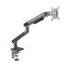 Supporto alterzone arm one usb per monitor in alluminio grigio