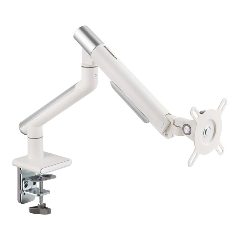 Supporto alterzone arm one usb per monitor in alluminio bianco