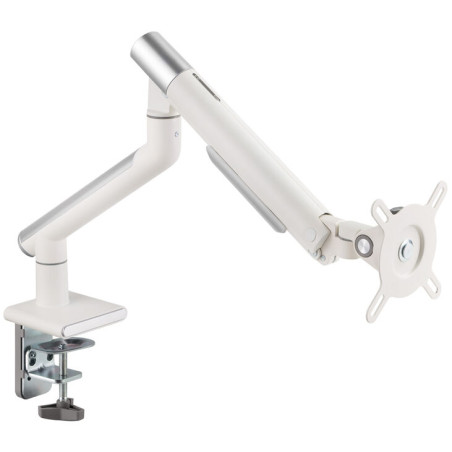 Supporto alterzone arm one usb per monitor in alluminio bianco
