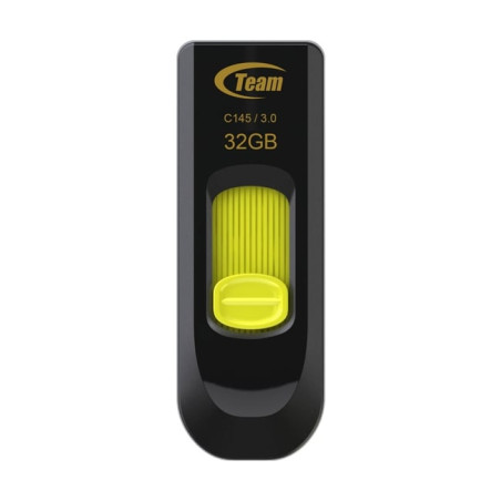 Pen drive 32gb team group c145 chiavetta usb 3.2 tipo a nero/giallo