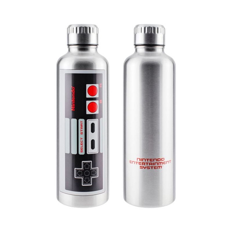 Bottiglia termica paladone nintendo nes 500ml argento