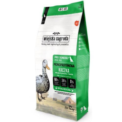 Mangime secco wiejska zagroda monoproteica anatra per cani 12kg