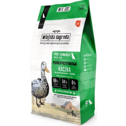 Mangime secco wiejska zagroda monoproteica anatra per cani 6kg