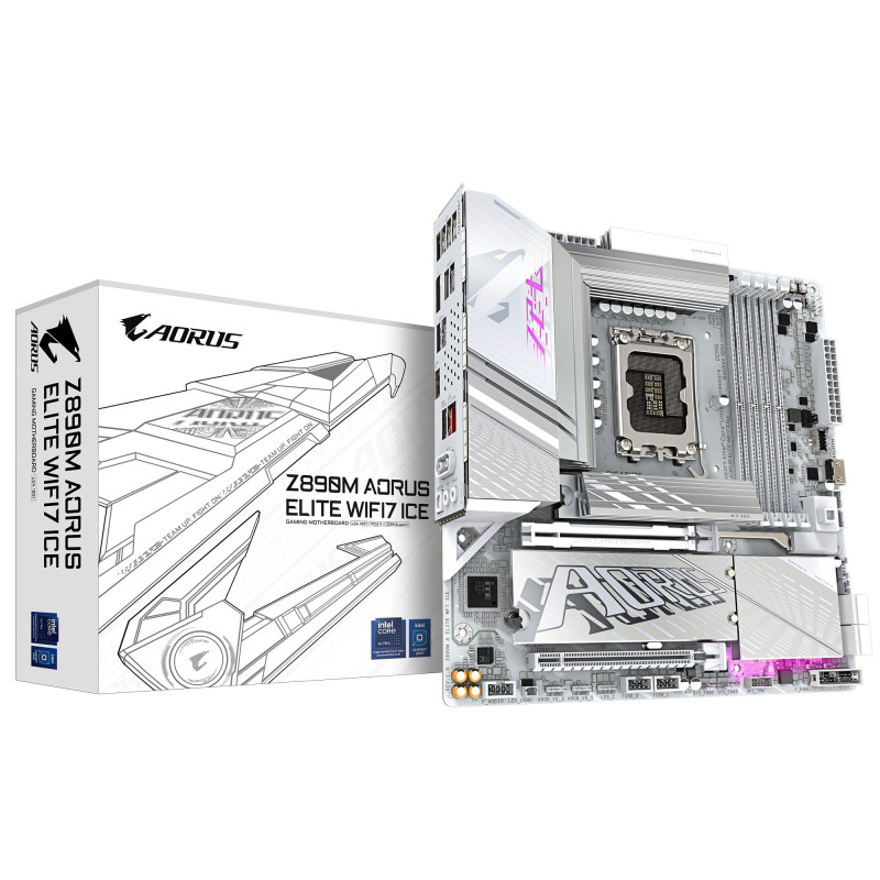 Scheda madre gigabyte ga-z890m z890 atx 4xddr5 [z890m a elite
