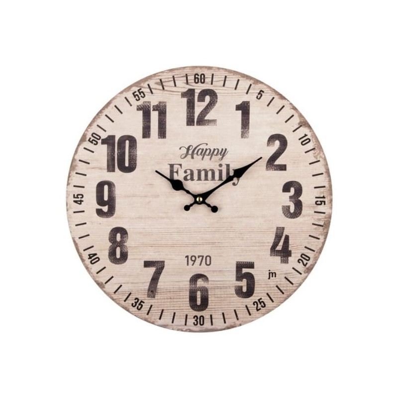 Orologio da parete lowell 21563 justaminute happy family multicolore