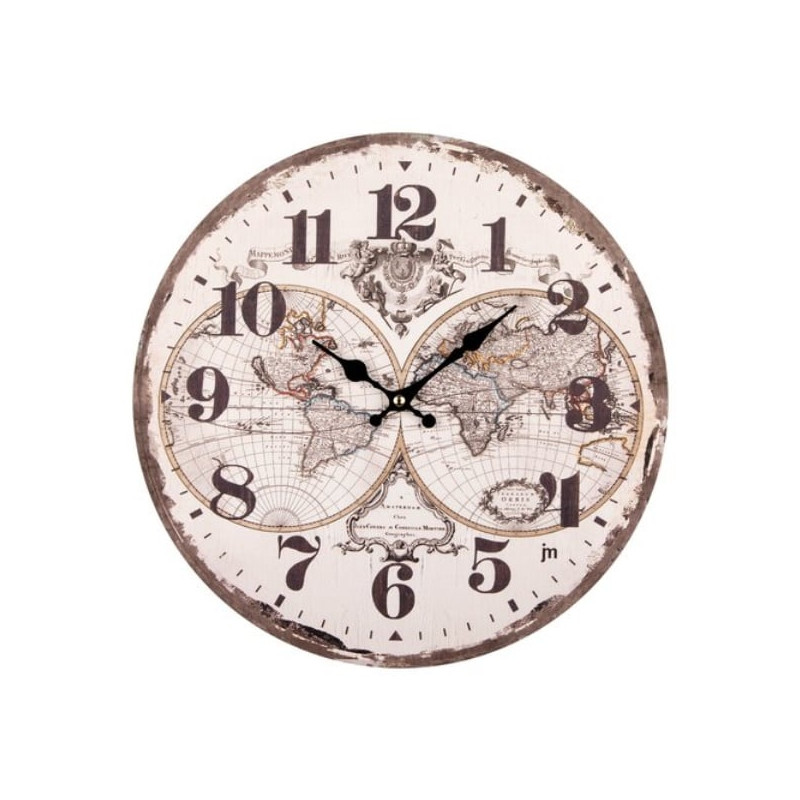 Orologio da parete lowell 21564 justaminute emisfero multicolore