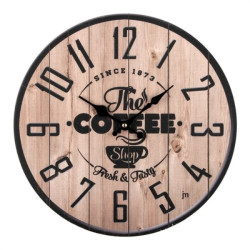 Orologio da parete lowell 21568 justaminute the cofee shop multicolore