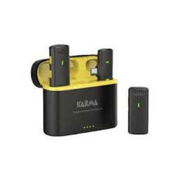 Microfono karma vlogger plus doppio radiomicrofono nero/giallo [vlogger