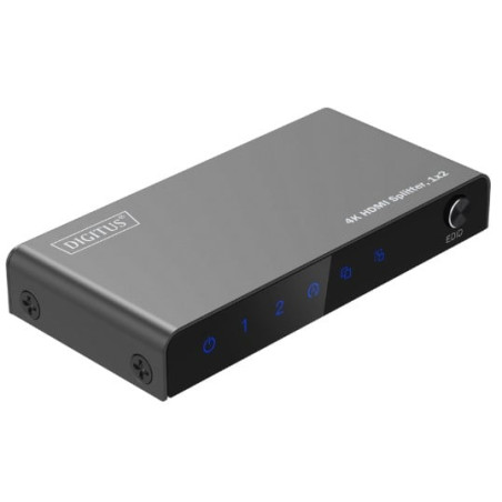 Splitter hdmi digitus 4k/60hz grigio [ds-55336]