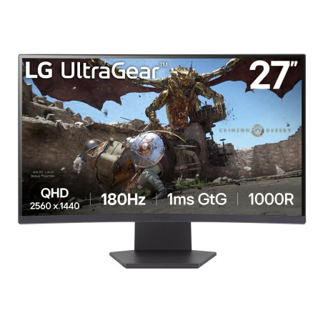Monitor led 27'' lg ultragear 27gs60qc-b da gioco full