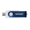 Pen drive 128gb patriot xporter x550 usb-a/c 3.2 blu/bianco [ps128gx550aad]