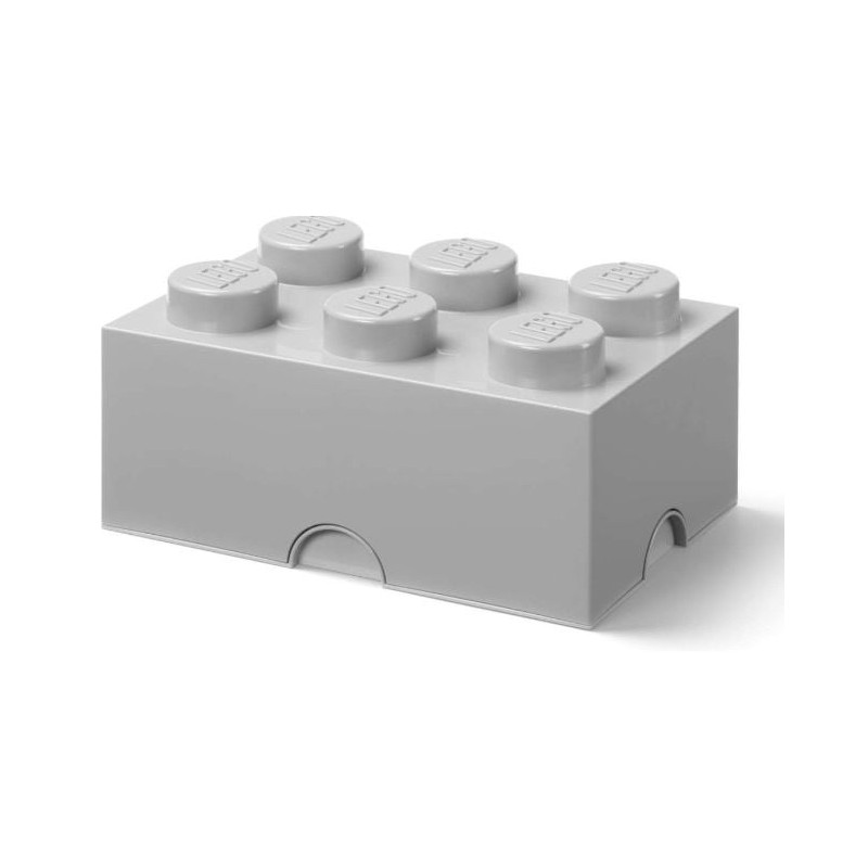 Portaoggetti room copenhagen/lego 18x37.5x25cm/17l/6 perni/grigio