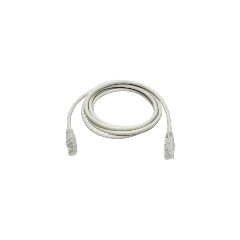Cavo patch di rete gbc utp cat.5e cca grigio 3m bianco [59.6617.05]