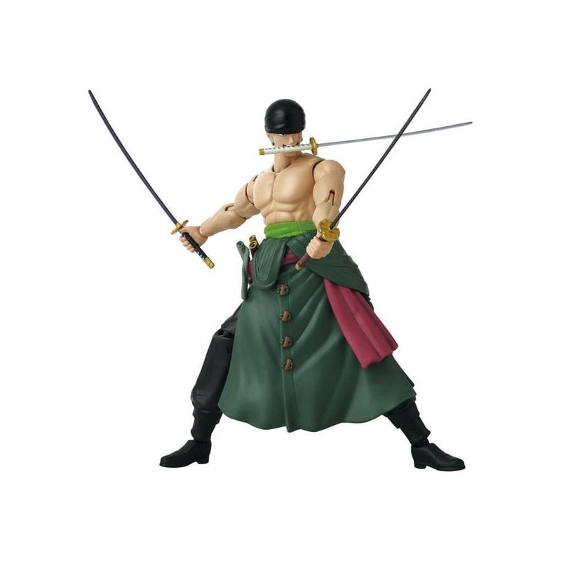 Bandai one piece anime heroes zoro 17cm multicolore [ah37052]